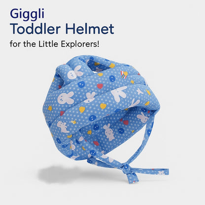 Giggli Baby Safety Helmet | 360° Head Guard with Cushion, Ear & Size Adjustment  (Navy Blue)