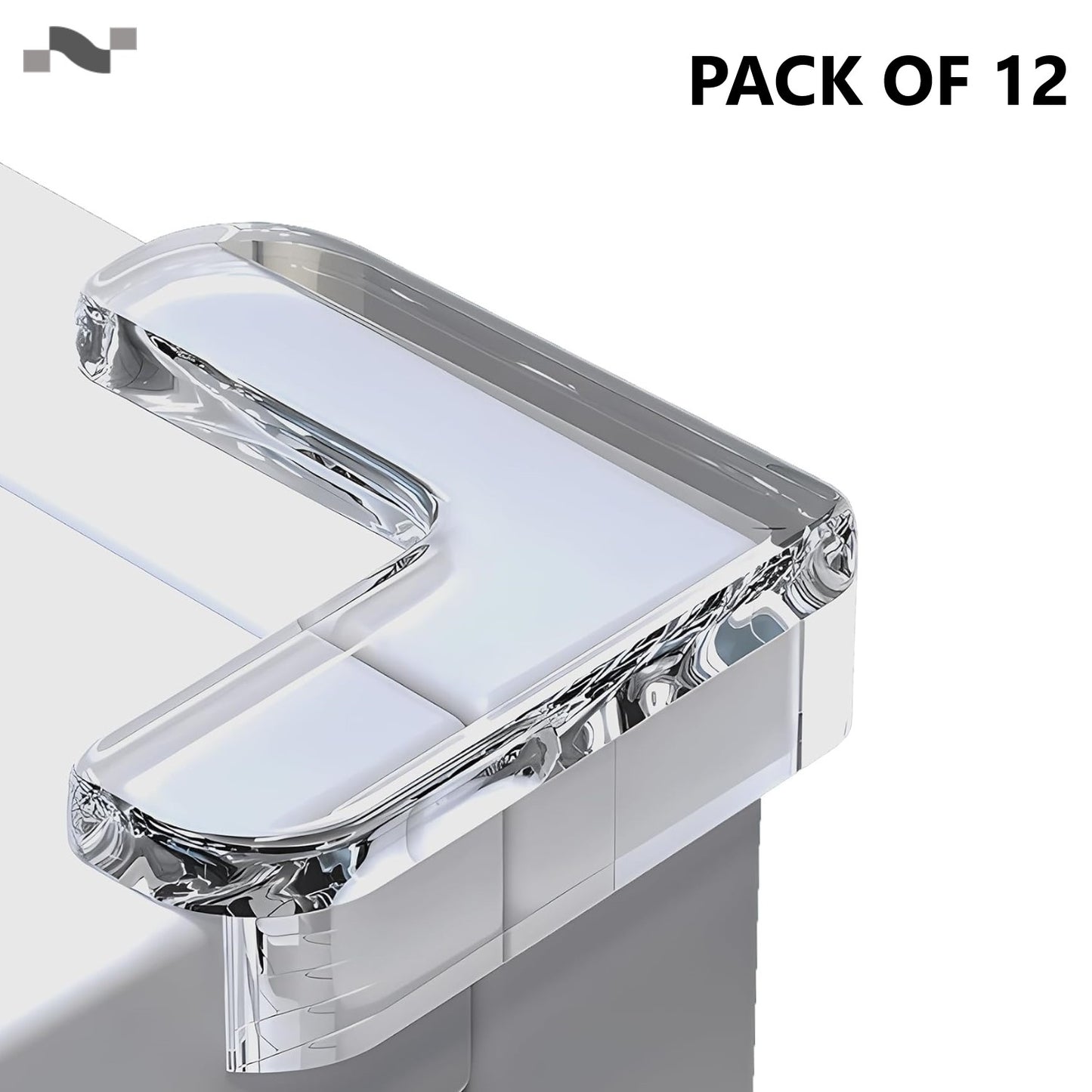 Giggli L-Shape Silicone Corner Guards | Baby Safety Edge Protector, Transparent Corner Protectors