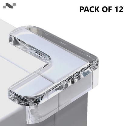 Giggli L-Shape Silicone Corner Guards | Baby Safety Edge Protector, Transparent Corner Protectors