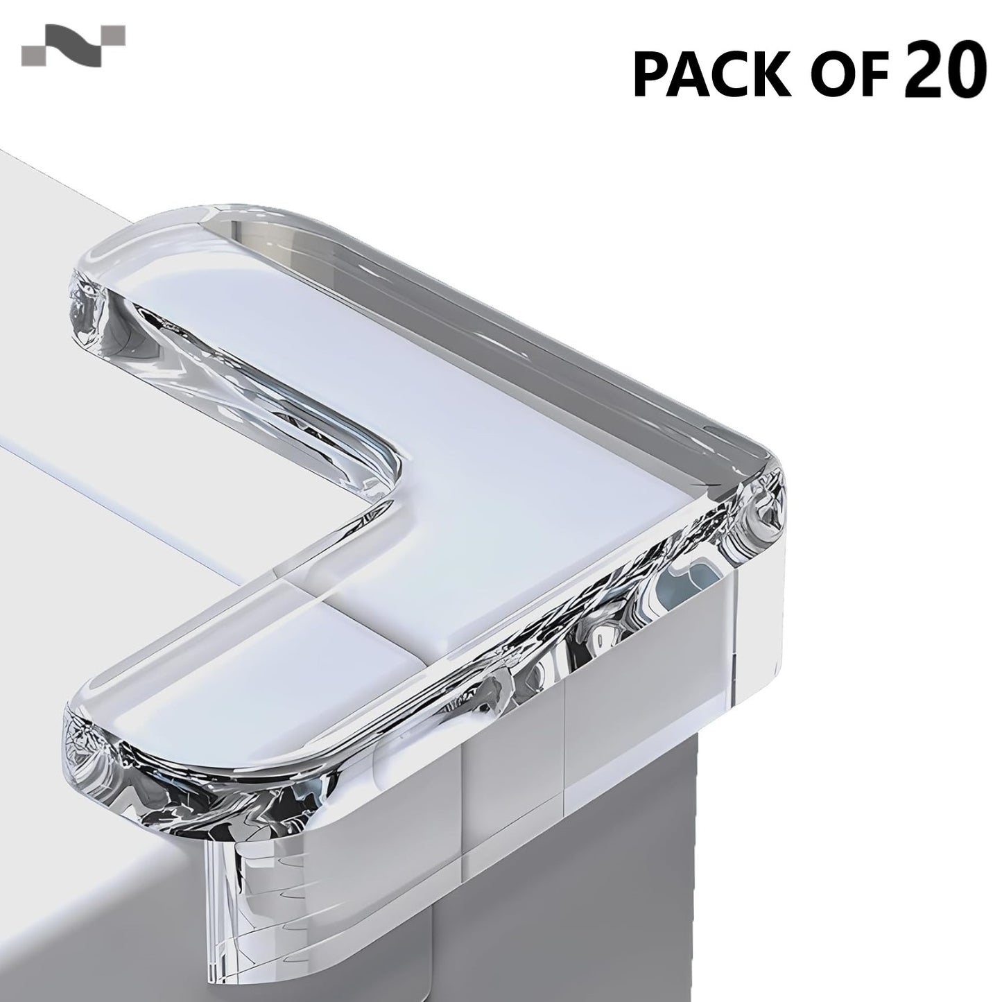 Giggli L-Shape Silicone Corner Guards | Baby Safety Edge Protector, Transparent Corner Protectors