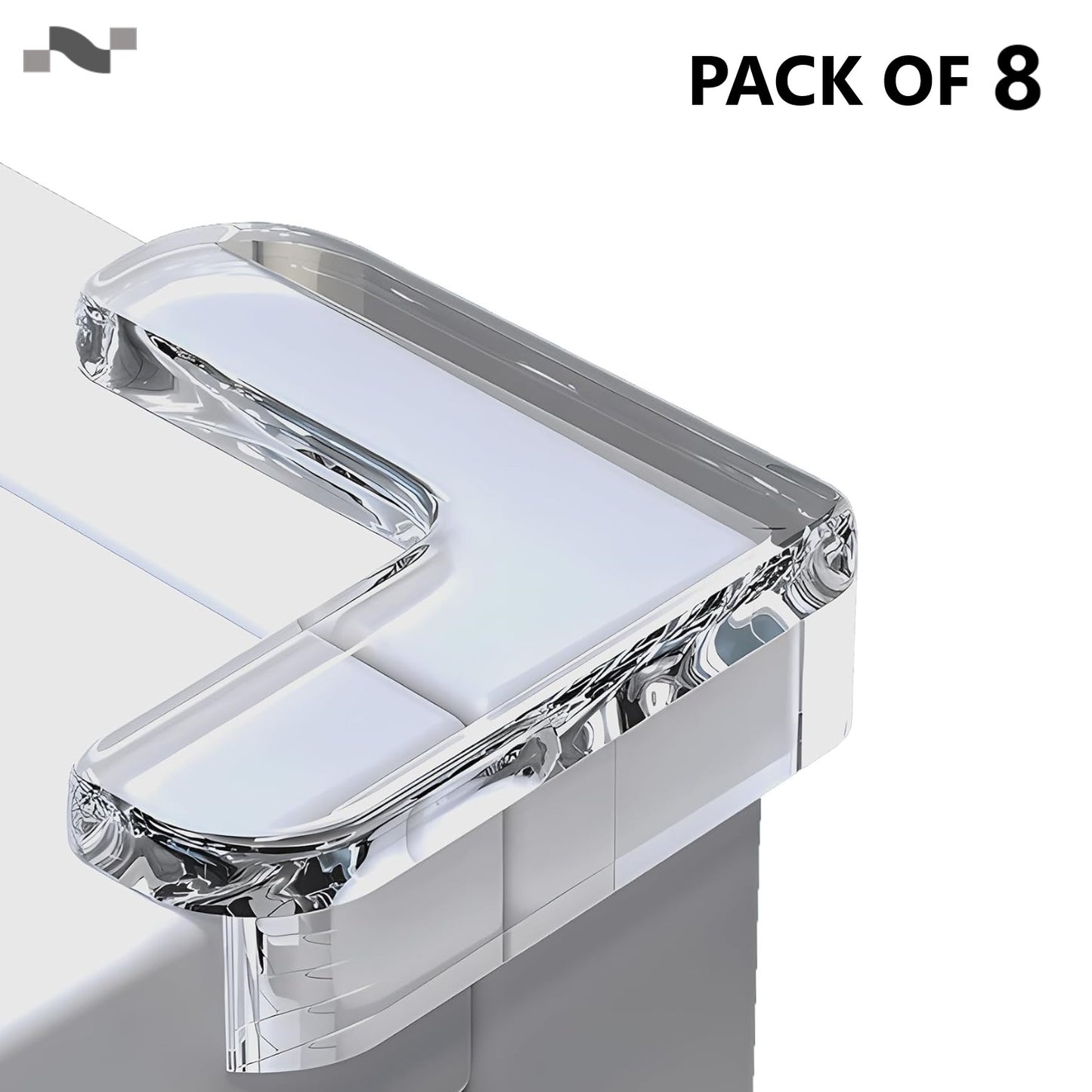 Giggli L-Shape Silicone Corner Guards | Baby Safety Edge Protector, Transparent Corner Protectors