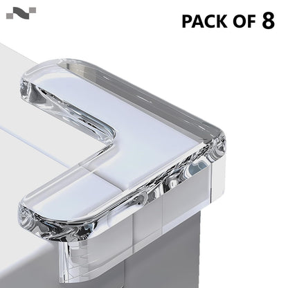 Giggli L-Shape Silicone Corner Guards | Baby Safety Edge Protector, Transparent Corner Protectors